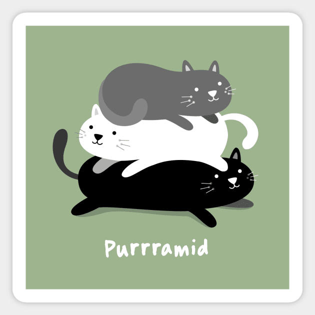 Purrramind - Cat Sticker by blushingcrow